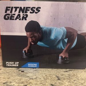 Fitness Gear Push Up Trainer with Rotating Handles - Black